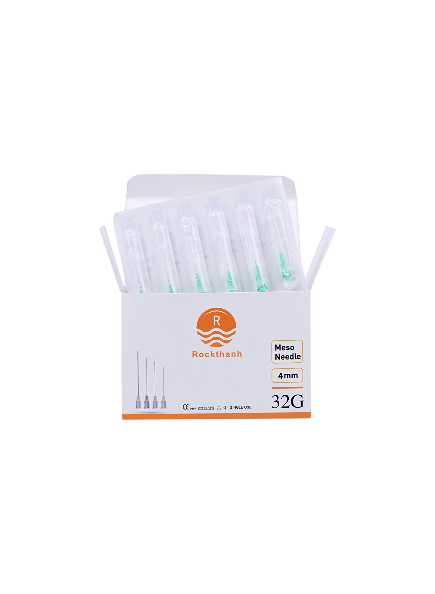 Rockthan Meso Needle 32G X 4Mm 100Pcs/Box
