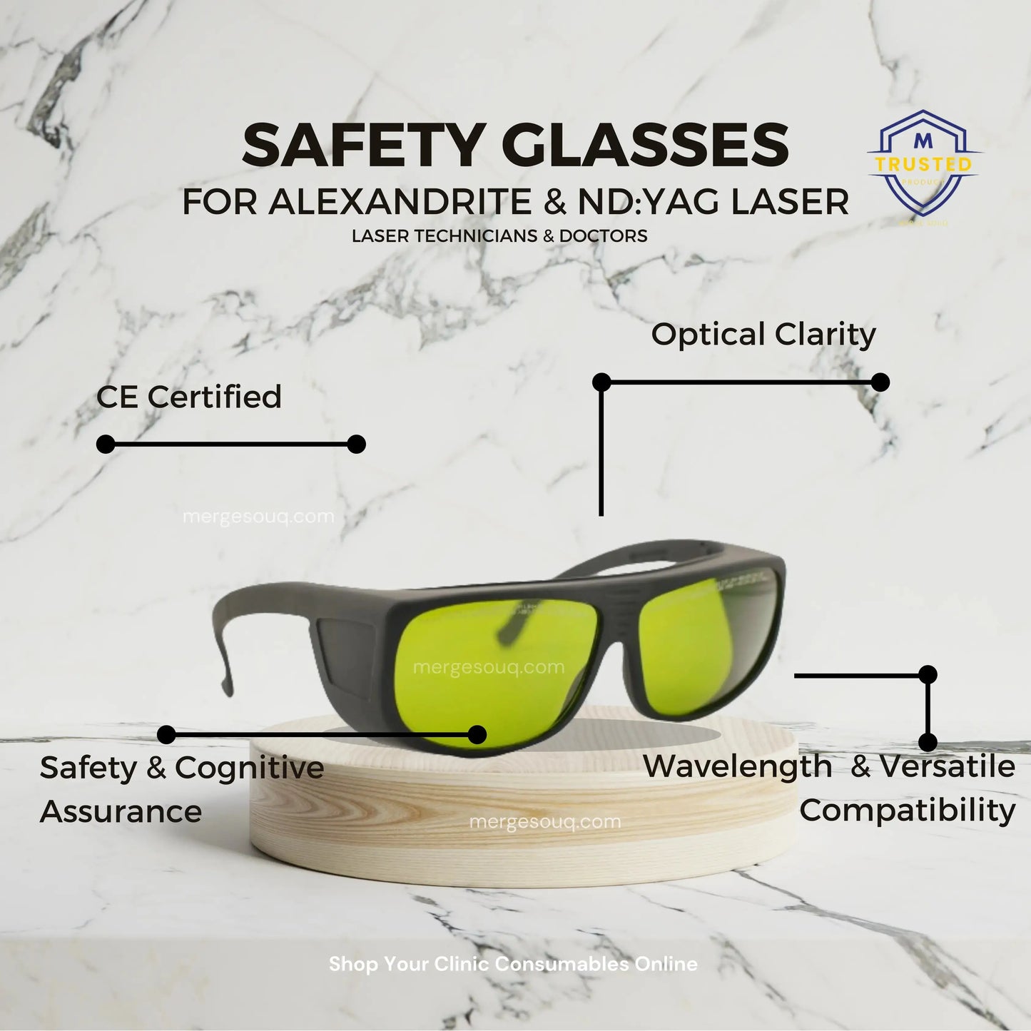 CE Certified Laser Safety Glasses – For Doctors & Technicians