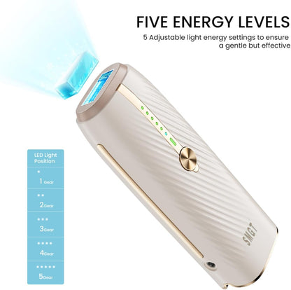 SMGT Sapphire IPL Hair Removal Device with Ice Cooling & 400,000 Flashes | 3-in-1 Hair Removal