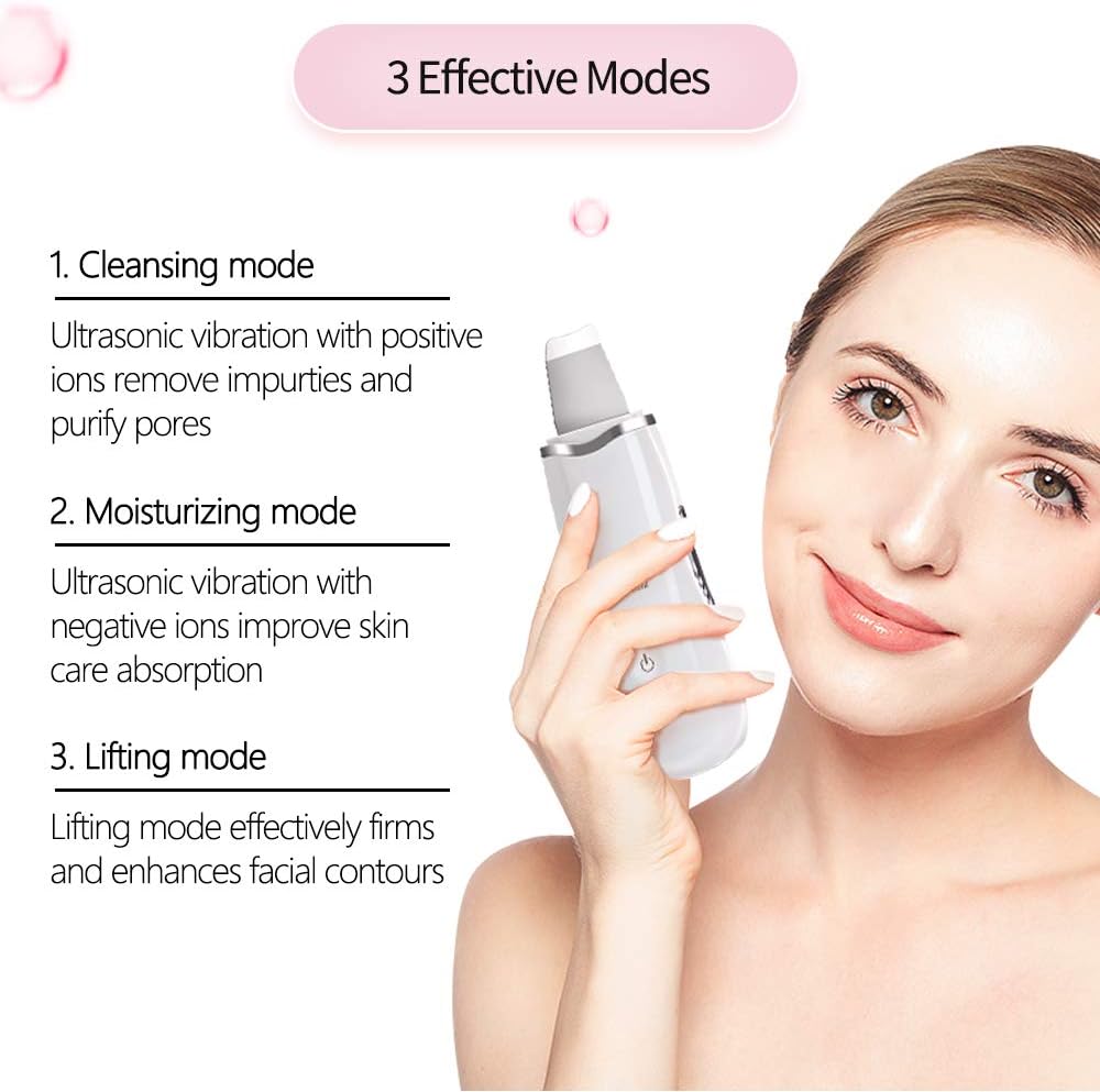 Ultrasonic Skin Facial Scrubber Face Spatula
