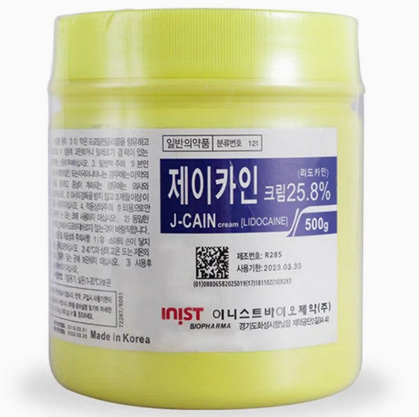 J-Cain Numbing Cream 25.8% (500g)